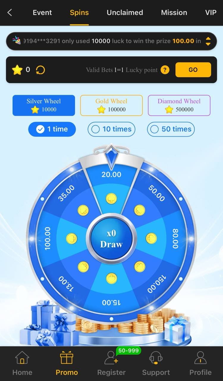 x666 lucky spin wheel