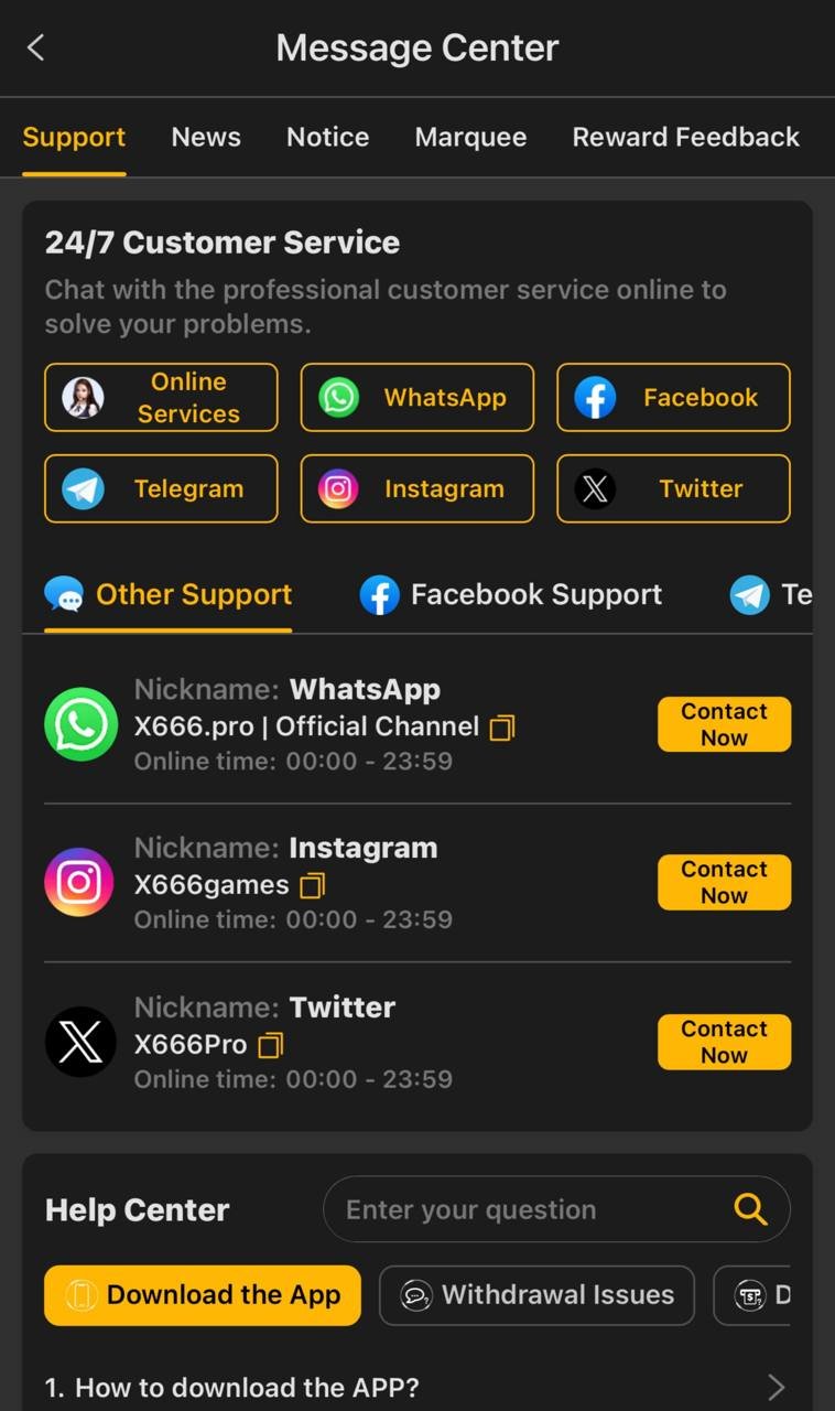 x666 support center