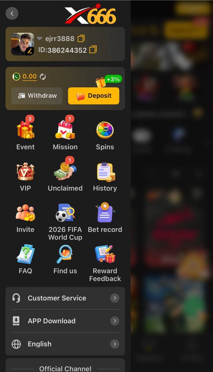 x666 main menu screen